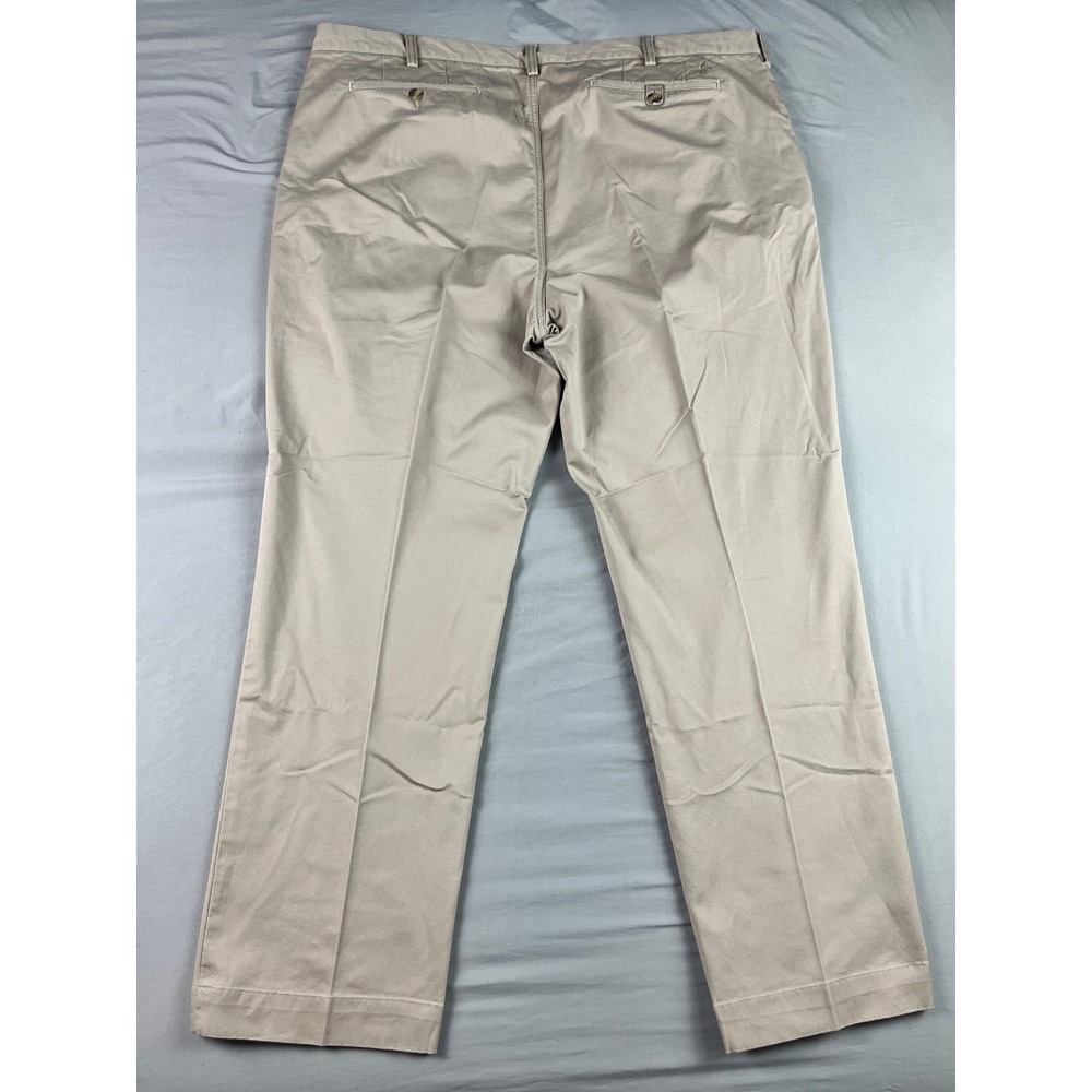 Polo Ralph Lauren Chino Pants Twill Mens 42x32 Khaki Tan Stretch Classic Fit EUC - Picture 2 of 11